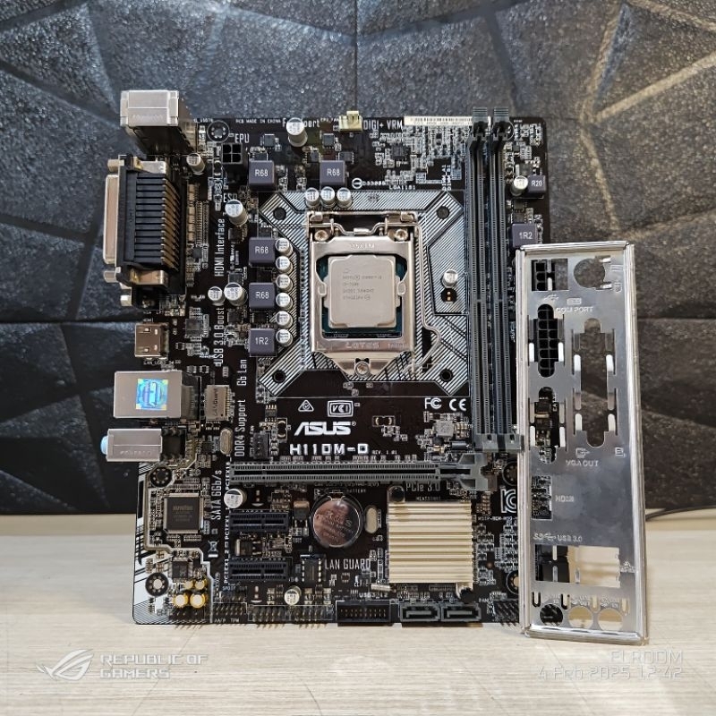 Jual MOTHERBOARD H110M / H110 & PROCESSOR i3 7100 INTEL LGA 1151 GEN 7 ...