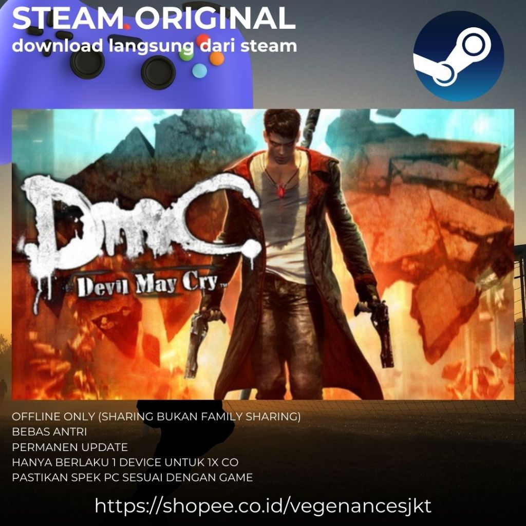 Jual DmC: Devil May Cry Complete Pack PC Game Sharing Original + Latest ...