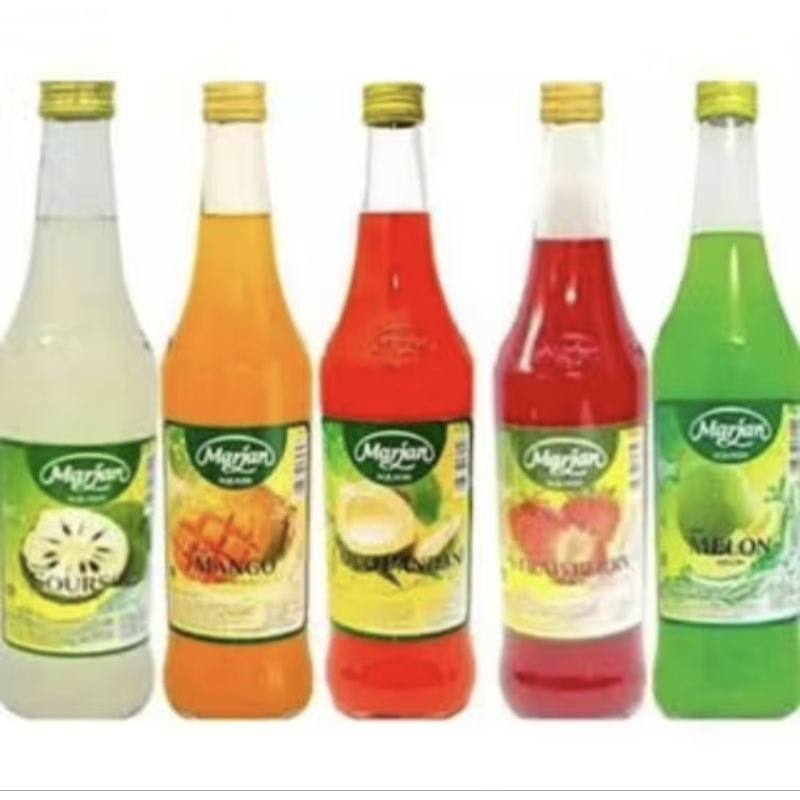 Jual Sirup Marjan Squash Semua Varian Rasa 425ml(WAJIB CO TAMBAHAN ...