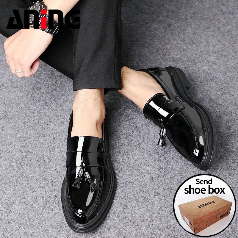 Jual Sepatu Pantofel Pria Paten Kulit Bisnis Sepatu Kerja Santai Sepatu ...