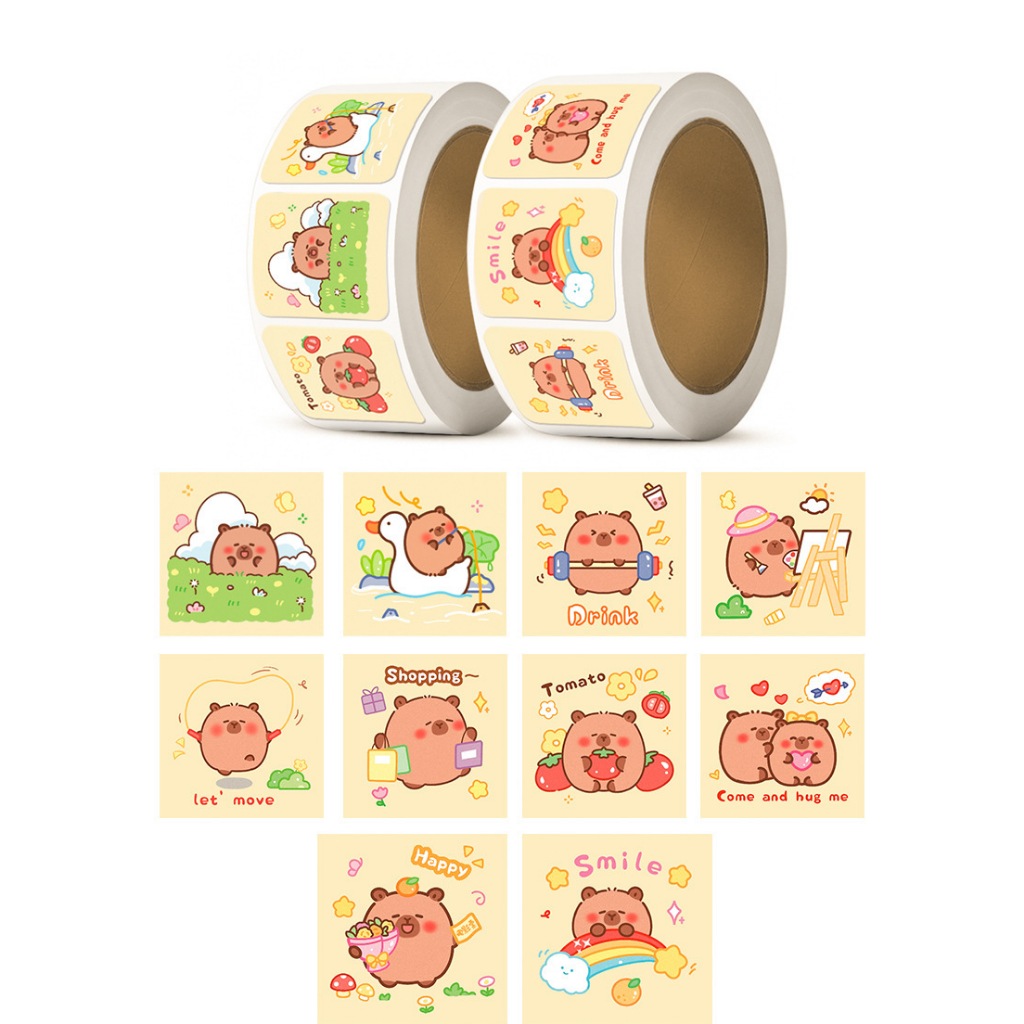 Jual Stiker penyegelan Kapi Bara stiker kartun lucu buku panduan Ruby ...