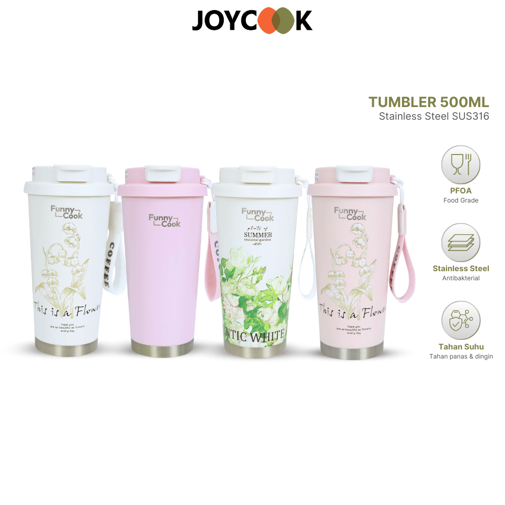 Jual JOYCOOK Tumbler Coffe Stainless Steel 316 Botol Minum Tahan Panas ...