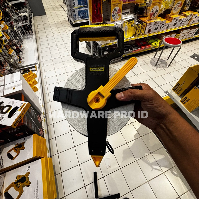 Jual Meteran Krisbow Meteran Gulung 100 Mtr FiberGlass MEASURING TAPE ...