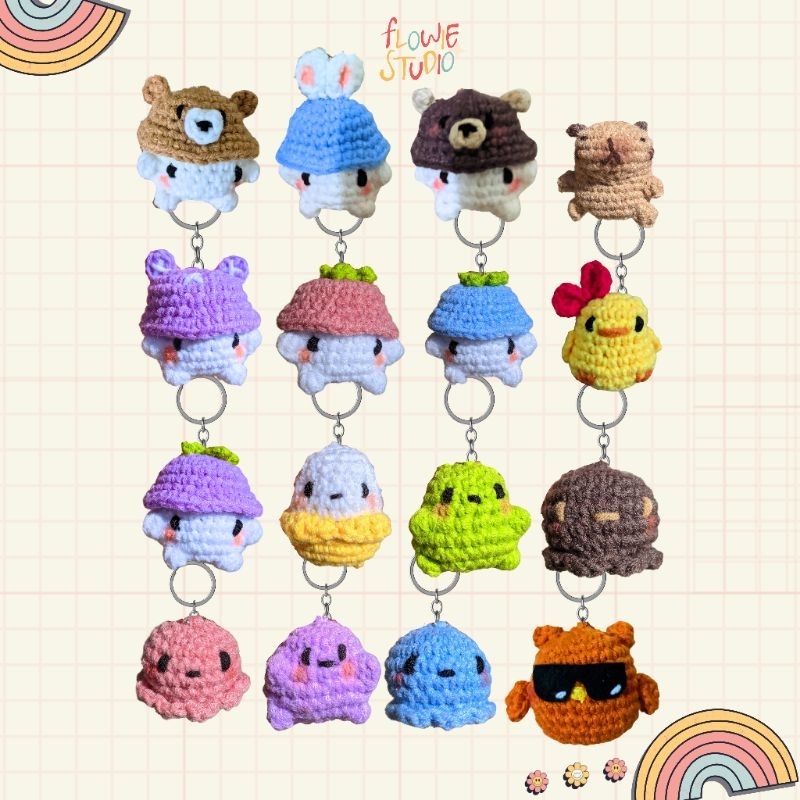 Jual Amigurumi Keychain | Gantungan rajutan gantungan tas dan kunci ...