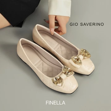 Gio Saverino Sepatu Korea Flat Shoes Wanita Boston
