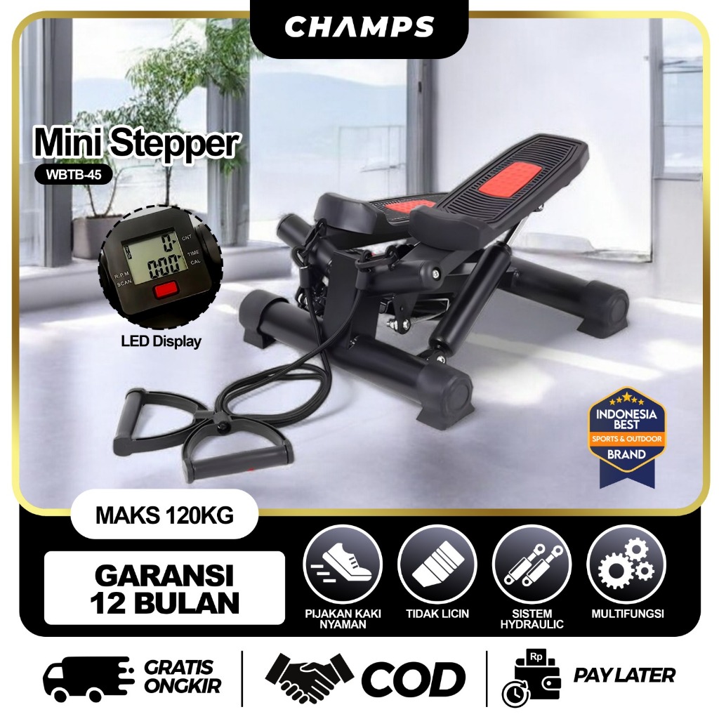 Jual CHAMPS Mini Stepper Machine Alat Naik Tangga | Air Climber Alat ...