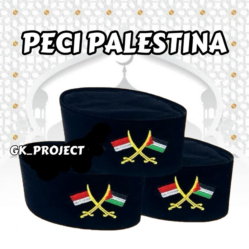 PECI ANAK DAN DEWASA LOGO PALESTINA 10 PCS