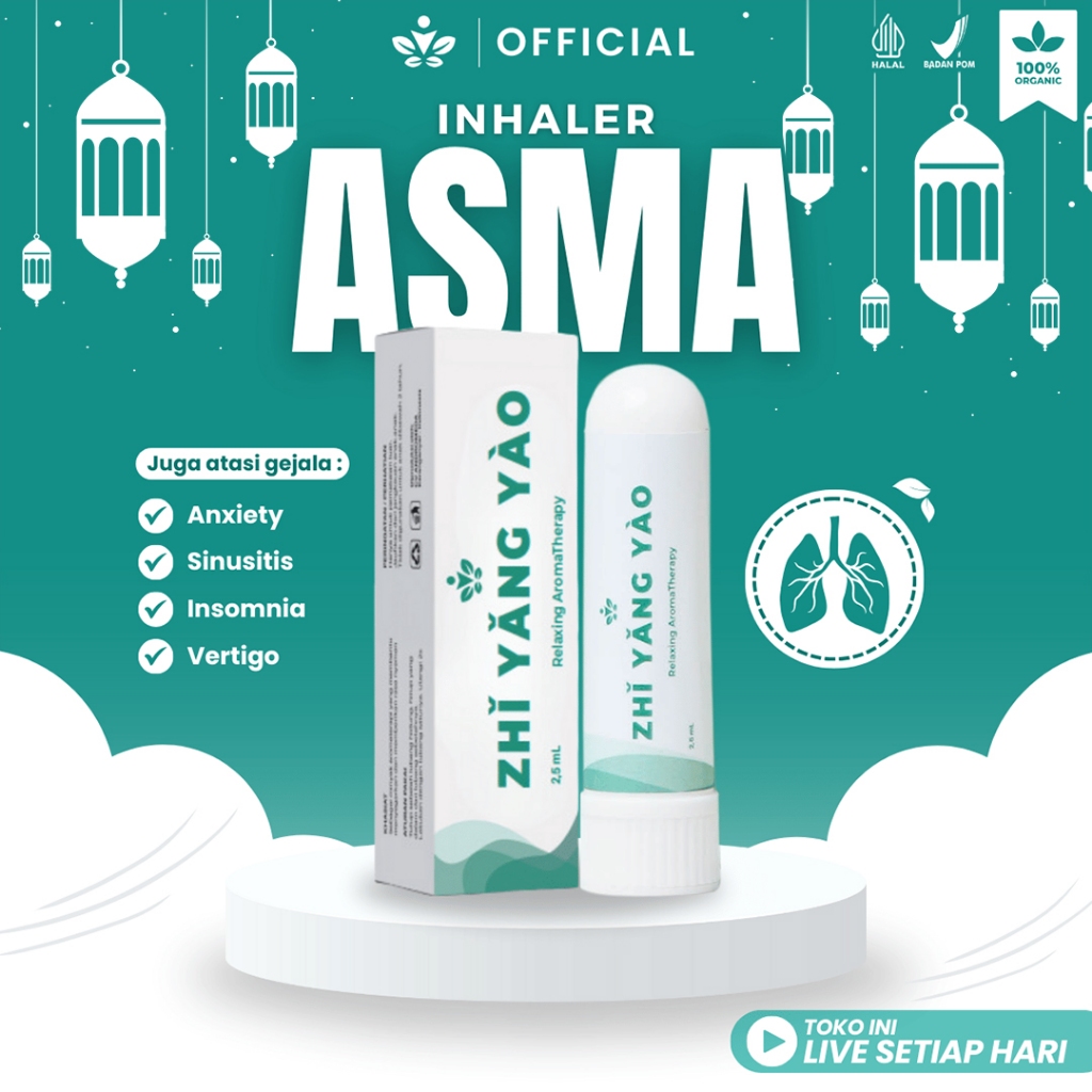 Jual ZHI YANG YAO Inhaler Asma Nafas Sesak Terapi Pernafasan Meredakan ...