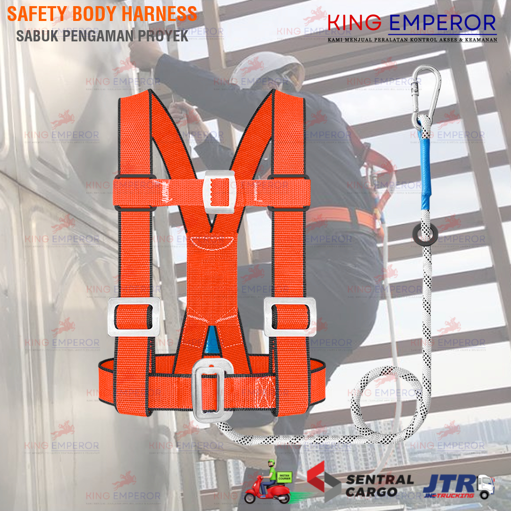 Jual Safety Harness Half Body Fall Protection With Belt / Sabuk ...