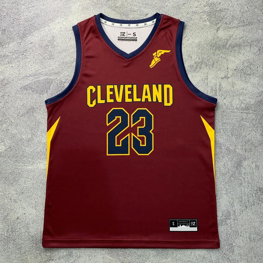 Jual [ORIGINAL] Jersey Lebron James Cleveland Cavaliers #23 MERAH ...