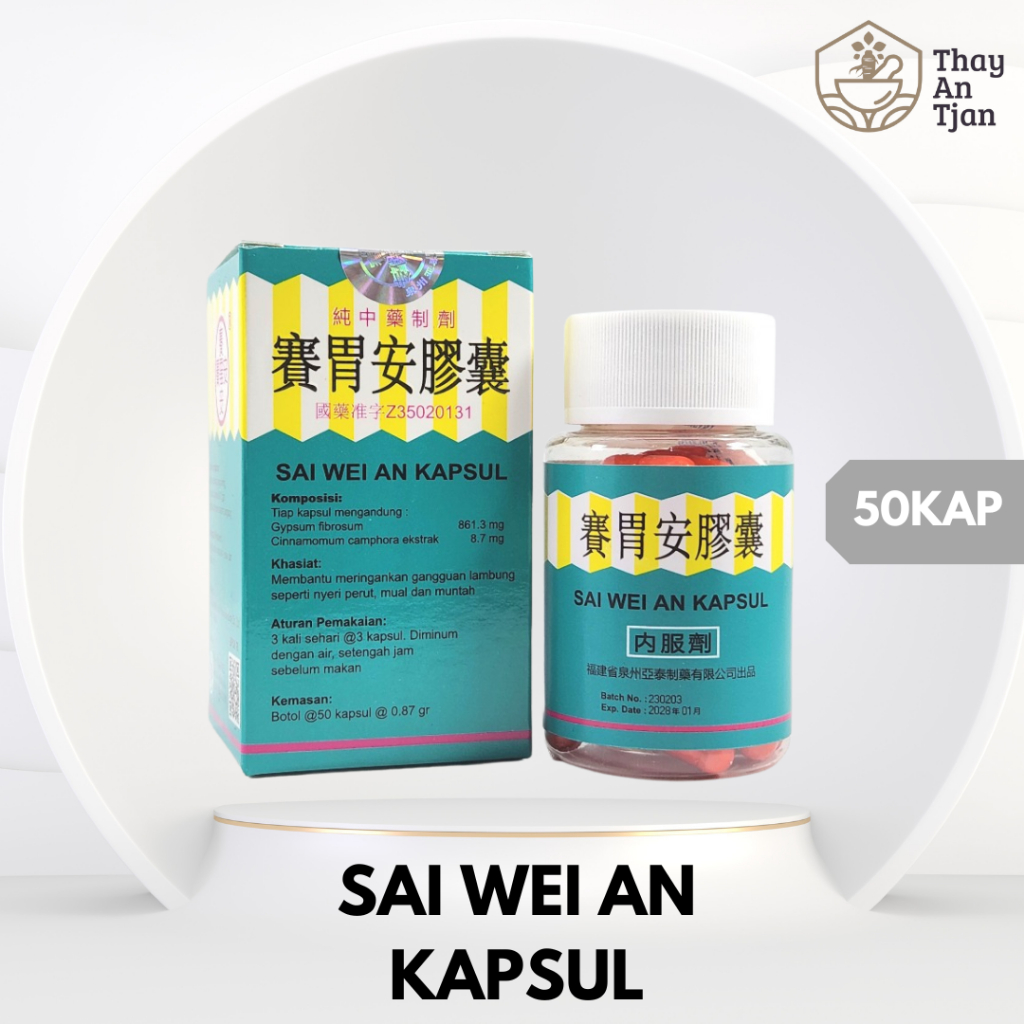 SAI WEI AN KAPSUL | OBAT MAAG | OBAT INFEKSI LAMBUNG | OBAT PENCERNAAN