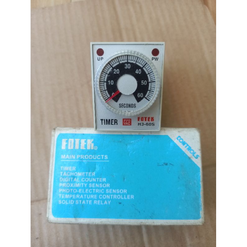 Jual Thermo control Timer H3-60S-220V FOTEK | Shopee Indonesia