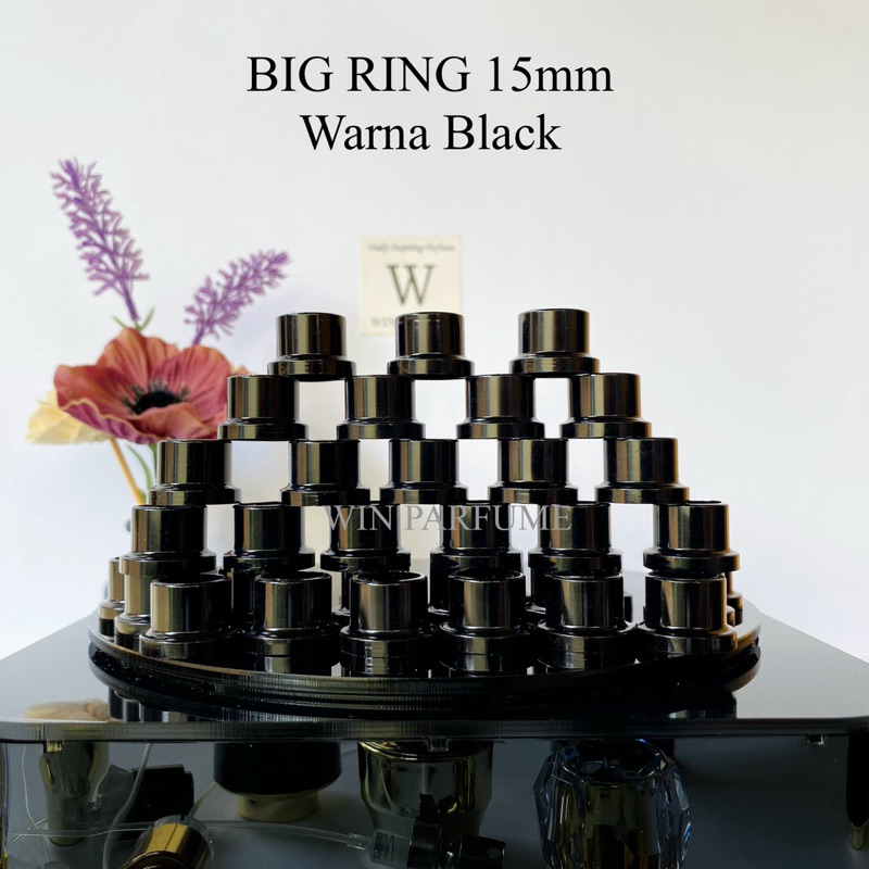 Jual BIG RING HITAM GLOSSY 15mm Untuk Ring Botol Parfum HANYA RING ...