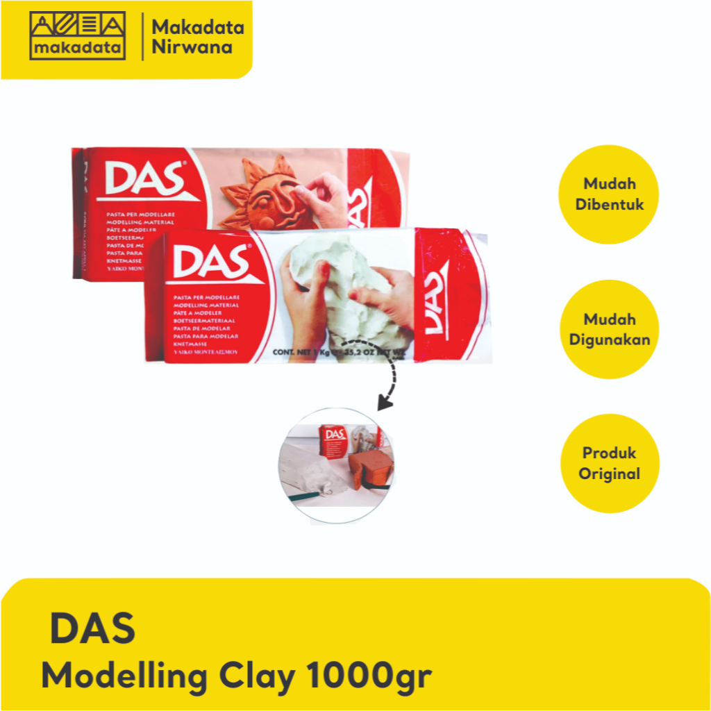 Jual DAS MODELLING CLAY 1000GR (1 PCS) | Shopee Indonesia