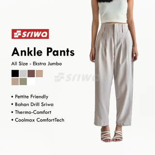 Celana Panjang Wanita Kerja Ankle Loose Pants Highwaist Clara CP24 SRIWA