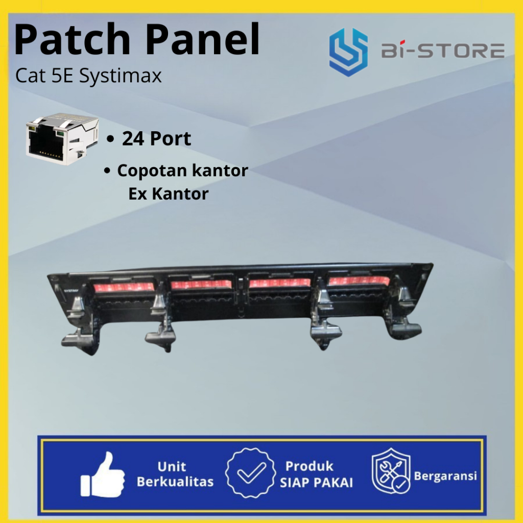 Jual Patch Panel 24 Port Cat 5E Systimax | Shopee Indonesia