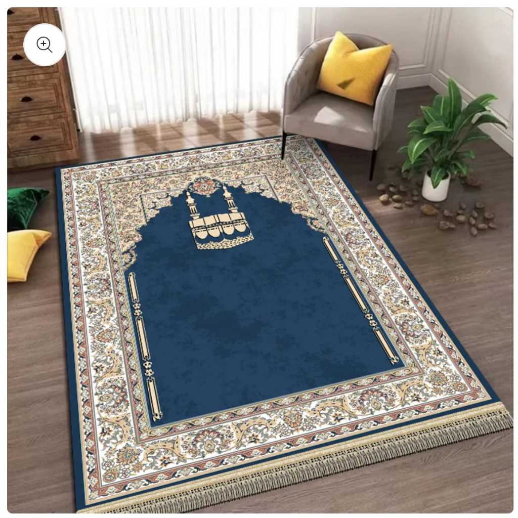 Aurora Sajadah Kubah Ukuran 70x110cm Bahan Polyester Glossy / Sajadah Anti Slip