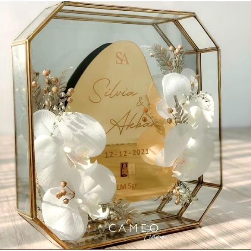 Jual frame mahar oftagon segi 8/ box mahar pernikahan/box seserahan ...