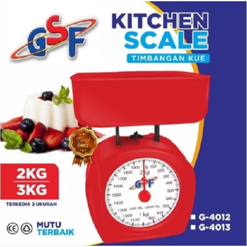 Jual GSF Kitchen Scale / Timbangan Dapur Manual 2 Kg / Timbangan Kue ...
