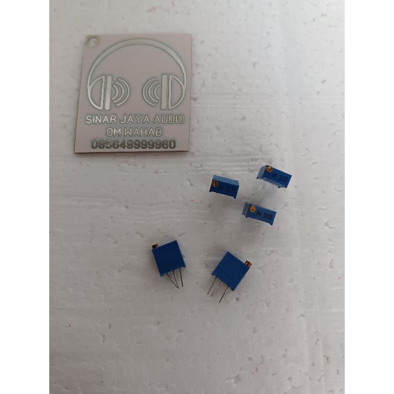 Jual Multiturn VR variable resistor 3296W 102 1k dan 101 100ohm 103 10K ...