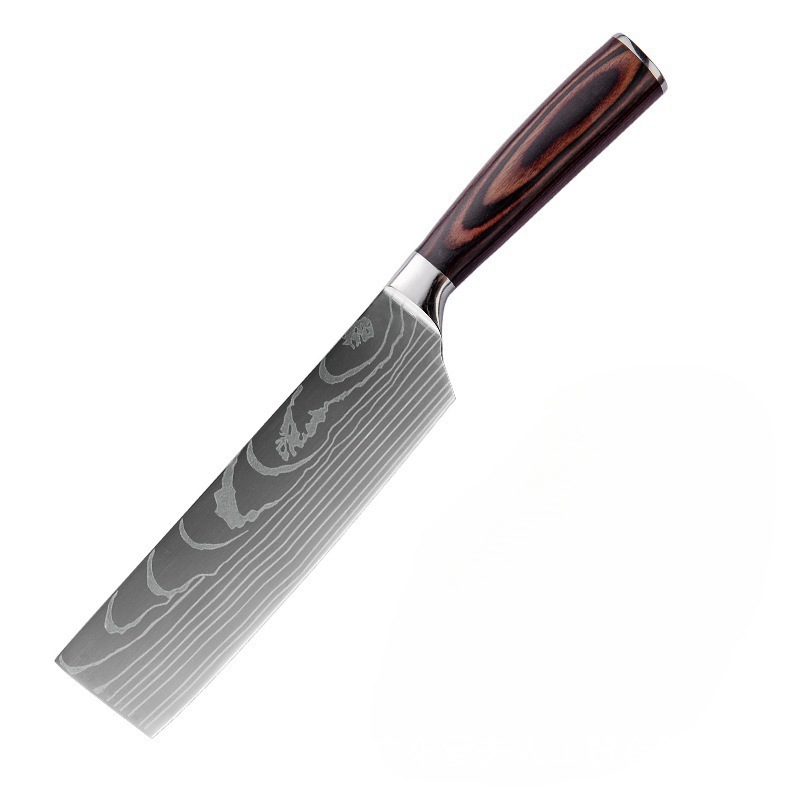 Jual Set Pisau Dapur Damascus Pattern 5 PCS – Stainless Steel Tajam ...