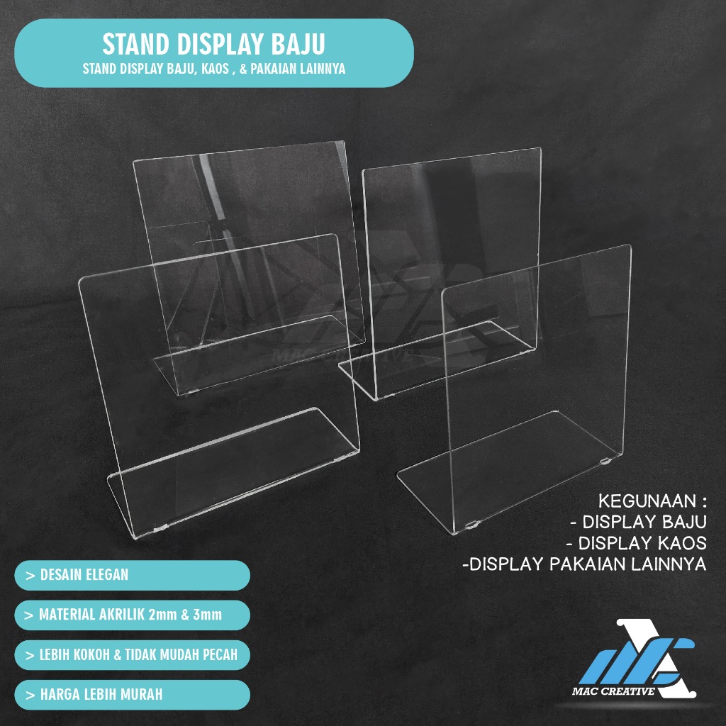 Jual Stand Display Tatakan Baju Mahar Seserahan Hantaran Akrilik Tipe L ...