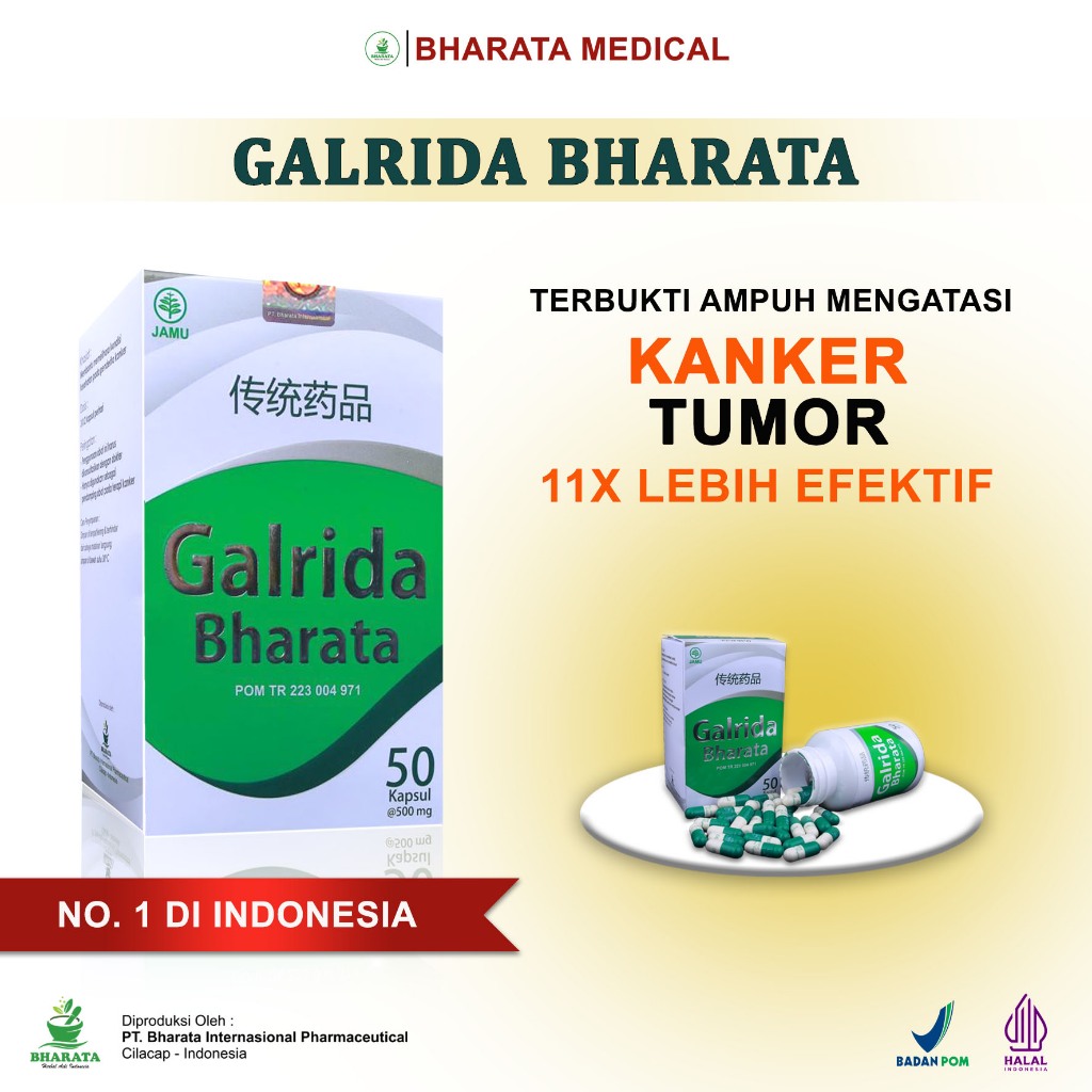 OBAT HERBAL KANKER PAYUDARA - KANKER SERVIKS - TUMOR DAN KISTA RAHIM - GALRIDA BHARATA