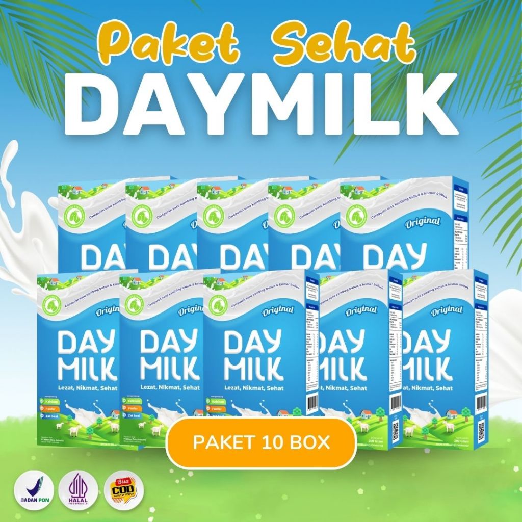 Jual DAY MILKPaket 10 Box Susu Original - Susu Tinggi Kalsium & Vitamin ...