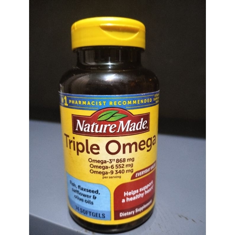 Jual Nature Made Triple Omega 74 Softgels | Shopee Indonesia