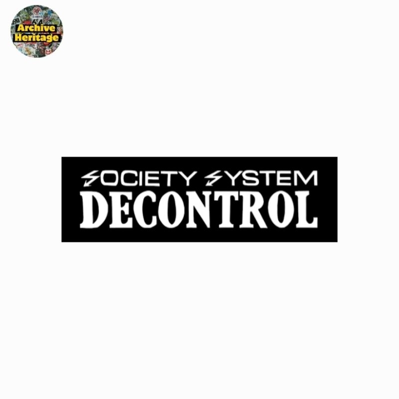Jual sticker band Society System Decontrol SSD hardcore punk stiker ...