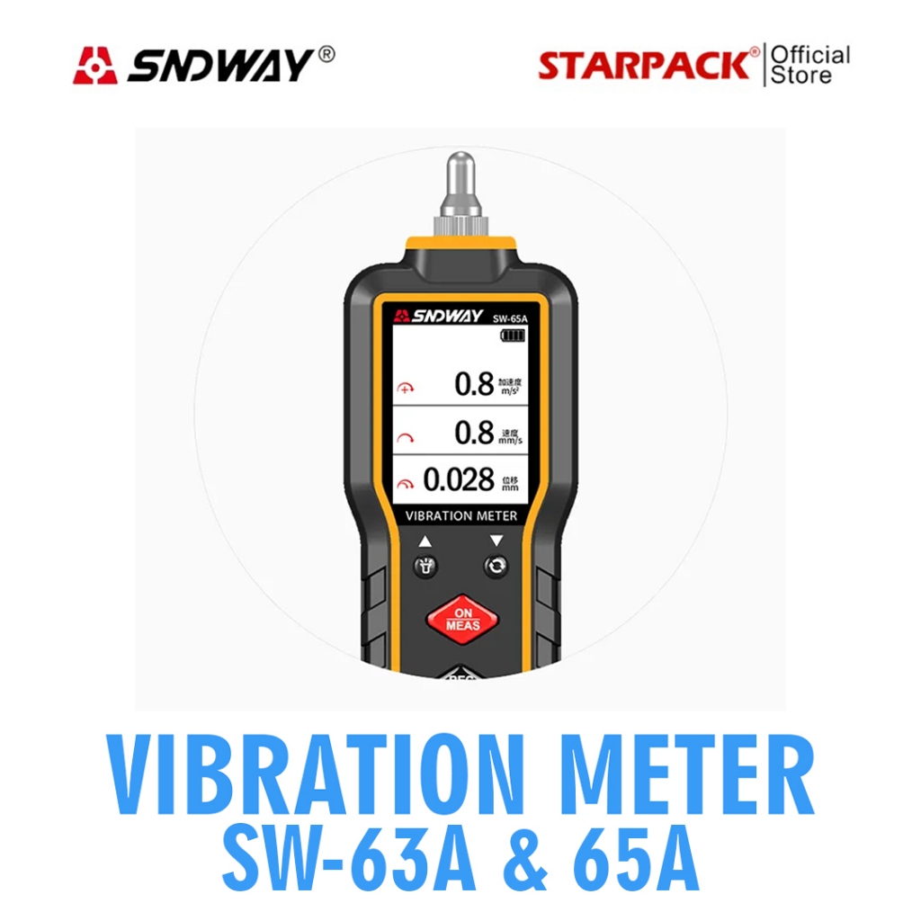 Jual SNDWAY SW-63A/SW-65A Vibration Meter Digital / Pengukur Getaran ...