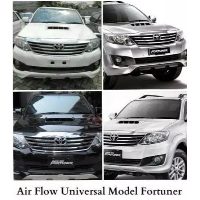 Jual Air Flow Air Scoop Kap Mesin Model Fortuner AirFlow Racing Look ...