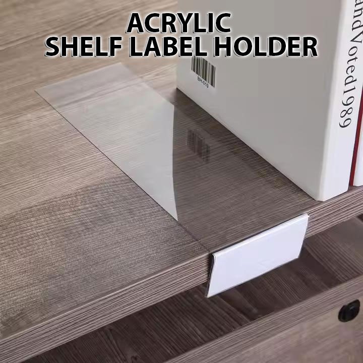Jual Acrylic Shelf Label Nama Akrilik Label Harga Organizer Rak Price ...