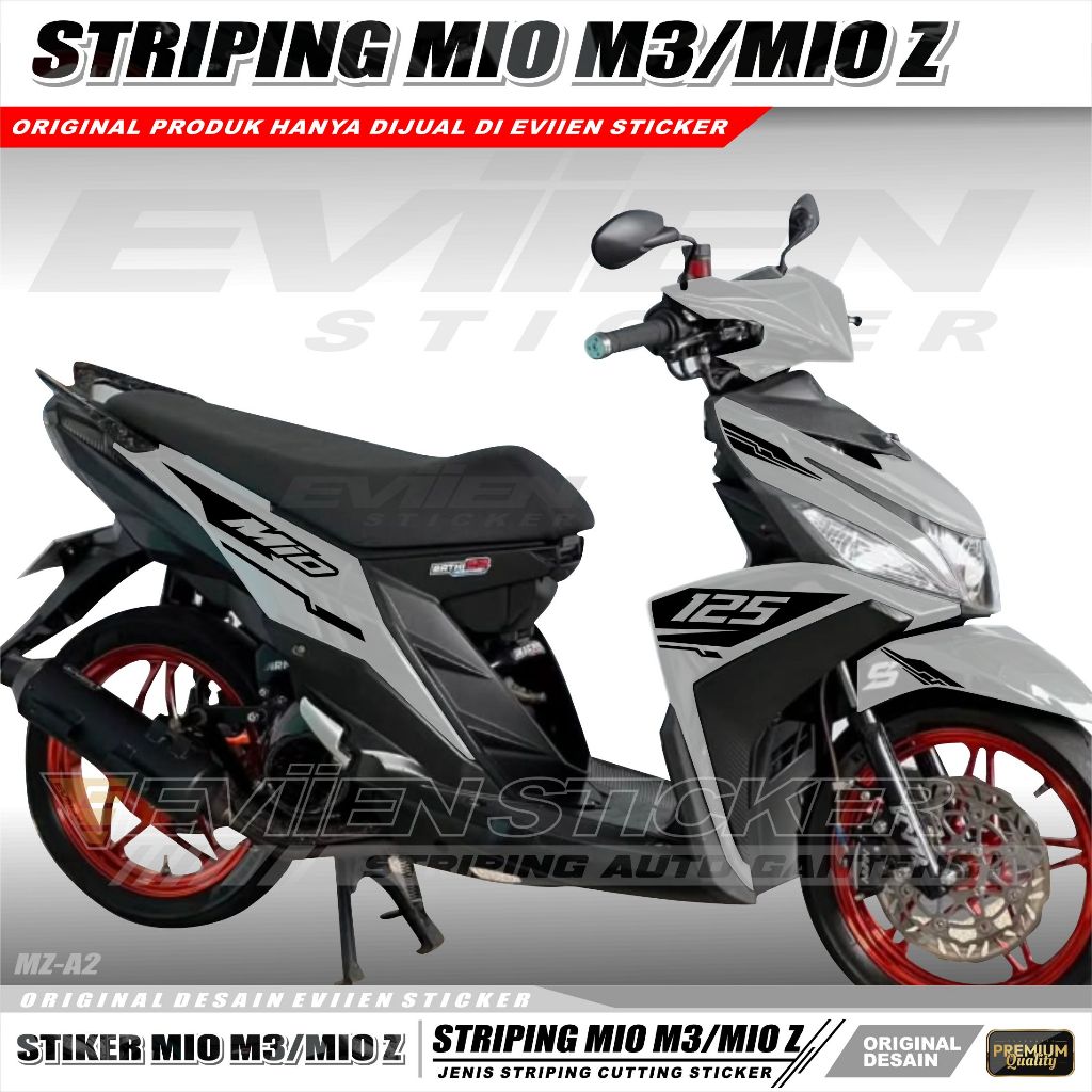Jual STIKER STRIPING MIO M3/MIO Z CUTTING STICKER MIO 125 BAHAN ...