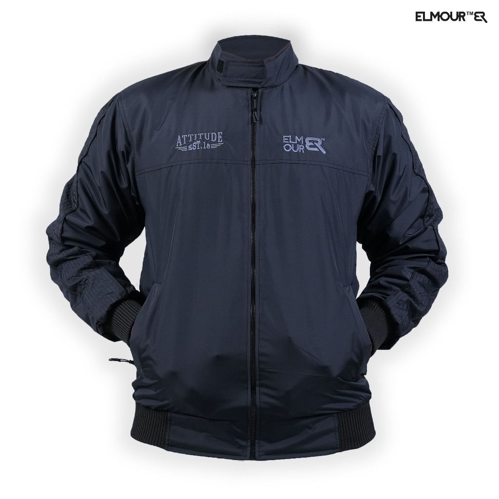Jual Elmour Jaket Motor Pria Tahan Angin Riders Series Black | Shopee ...
