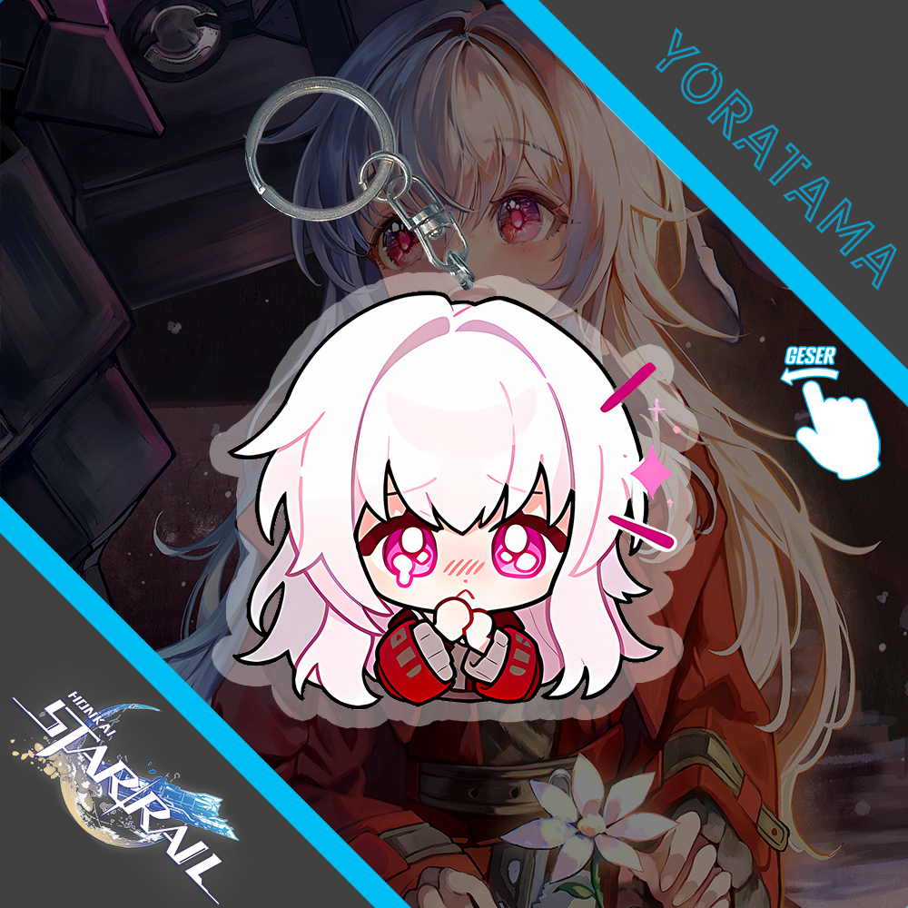Jual Gantungan Kunci Clara Honkai Star Rail, Keychain Anime Lucu ...