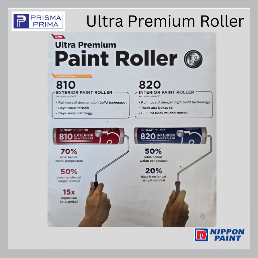 Jual Ultra Premium Exterior Roller Paint 810 Nippon Kuas Roll Rol Cat ...