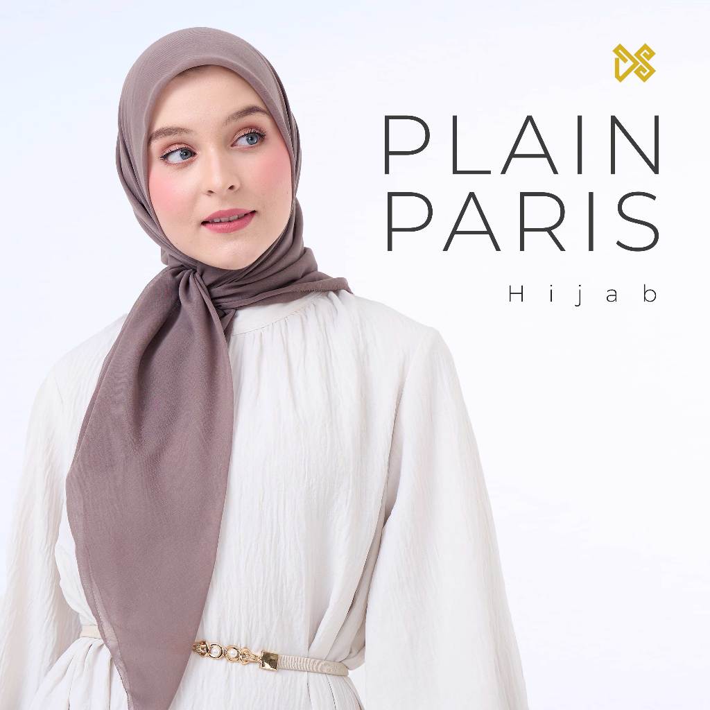 Hijab Paris Japan Eyelash Segi Empat Premium Polos DS Modest