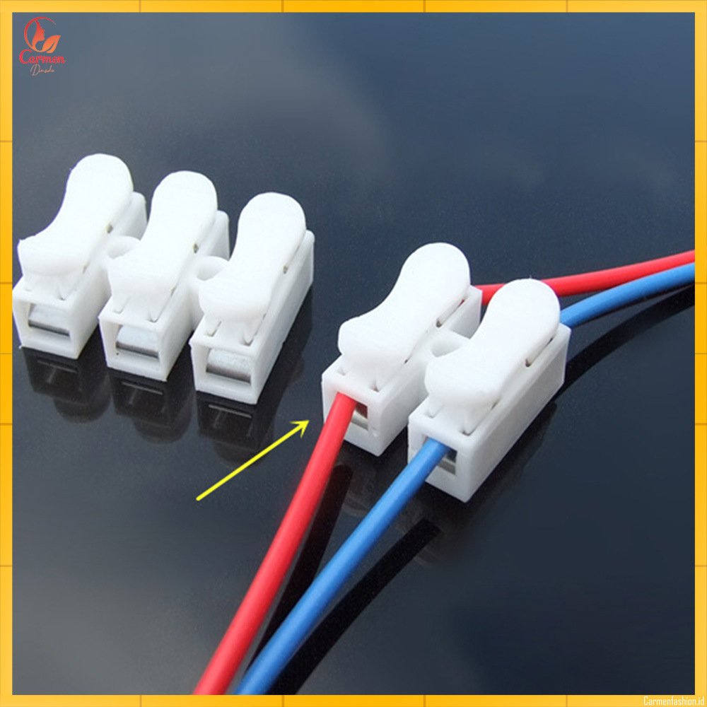 Jual Quick Connect 2 Wire Spring Konektor Kabel Listrik 2pin 3pin ...