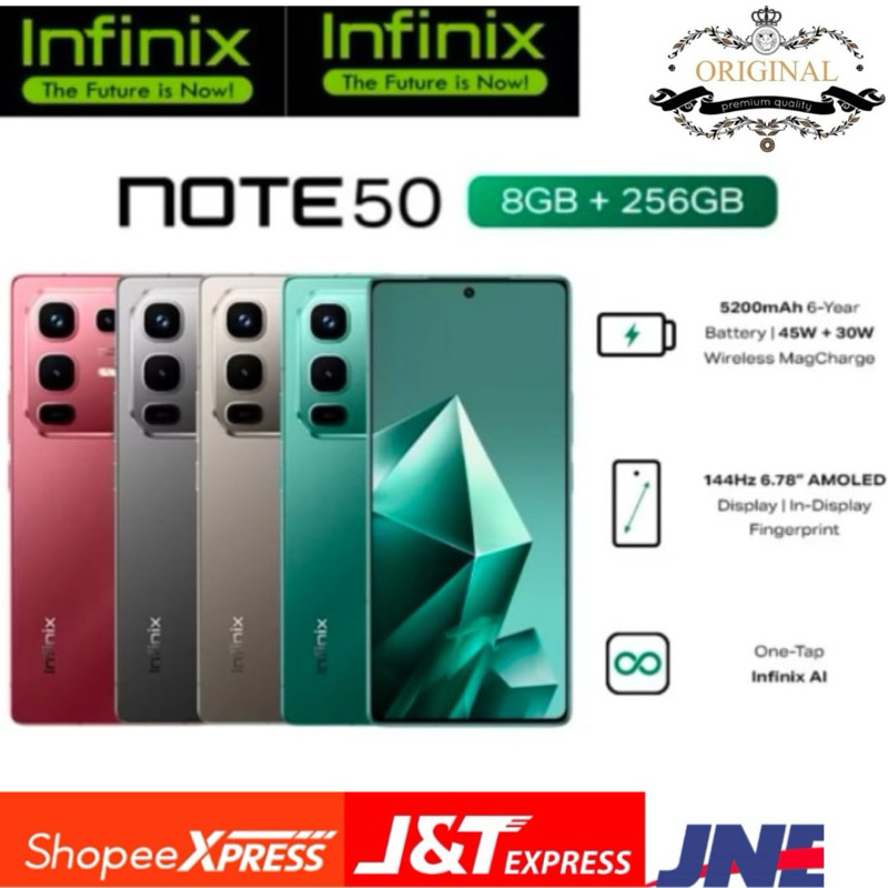 Jual INFINIX NOTE 50 RAM 8/256GB GARANSI RESMI | Shopee Indonesia