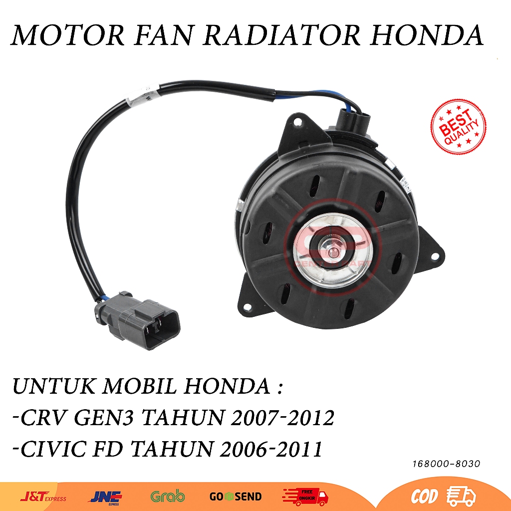 Jual Motor Fan Radiator Crv Re Gen3 Civic Fd 2006 2007 2008 2009 2010 ...
