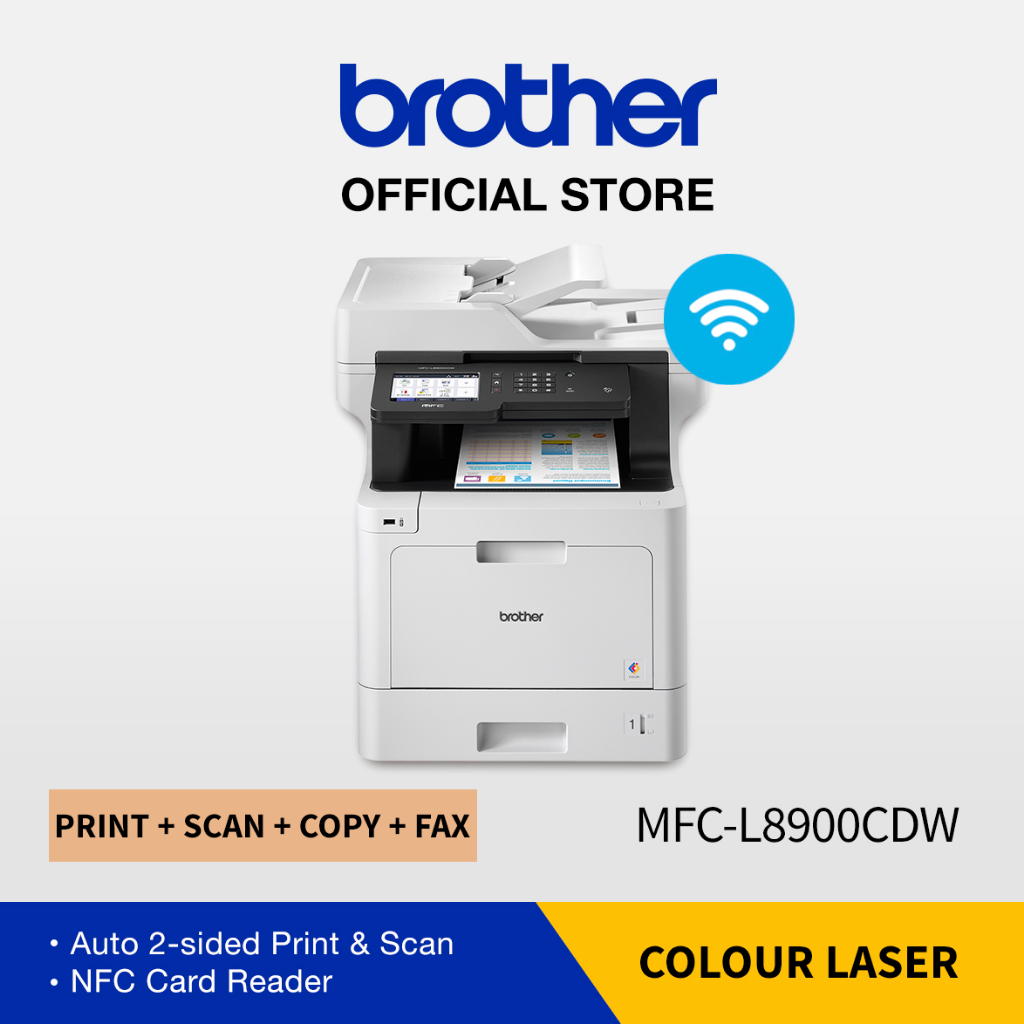 Printer Brother  MFC-L8900CDW Laser Colour Multifungsi Duplex Wifi & Fax - Resmi