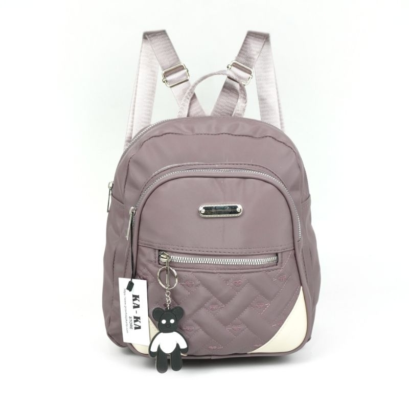 Jual Tas Ransel mini Wanita Gendong Anak Sekolah Terbaru Nylon Halus ...