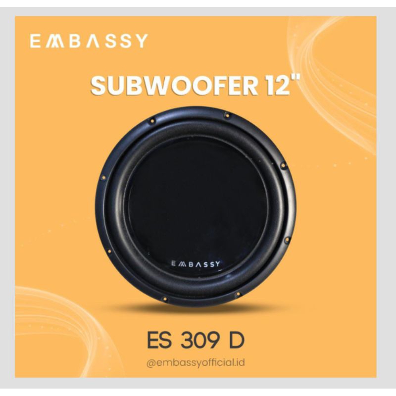 Jual Subwoofer Embassy ES 309 D - 12 inch Subwoofer Embassy | Shopee ...