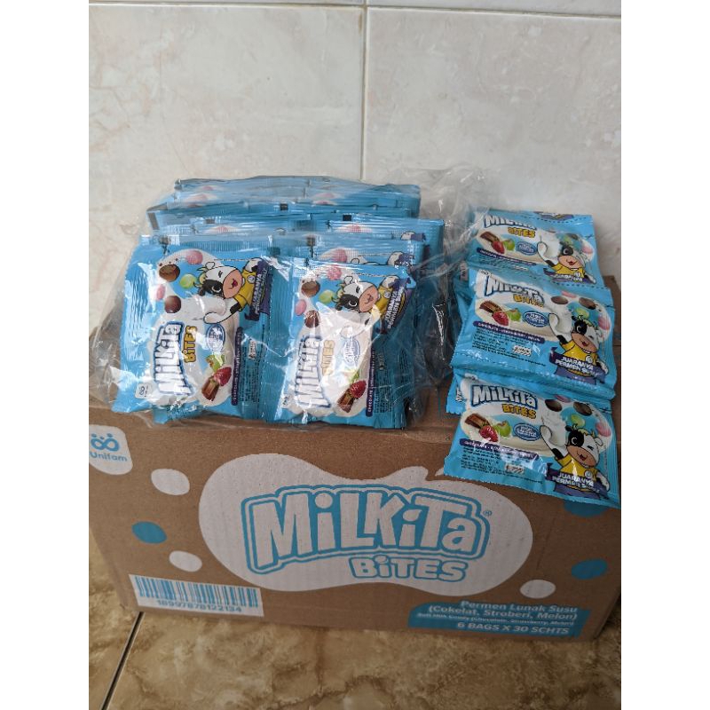 Jual Permen Milkita Bites Renceng 1bag isi 8gr x 30pcs | Shopee Indonesia