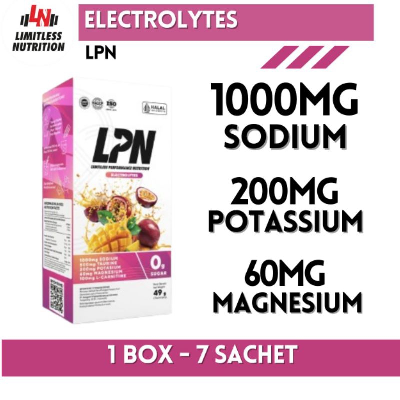 Jual LPN Limitless Performance Nutrition ELECTROLYTES 1 BOX Isi 7 ...