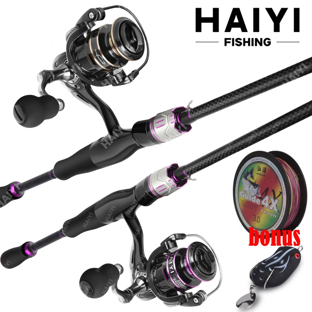 Set Pancing 1.65m/1.8m/2.1m Joran Pancing 2000-4000 Reel Pancing bouns Senar Pancing Umpan Combo pancingan set lengkap joran pancing set