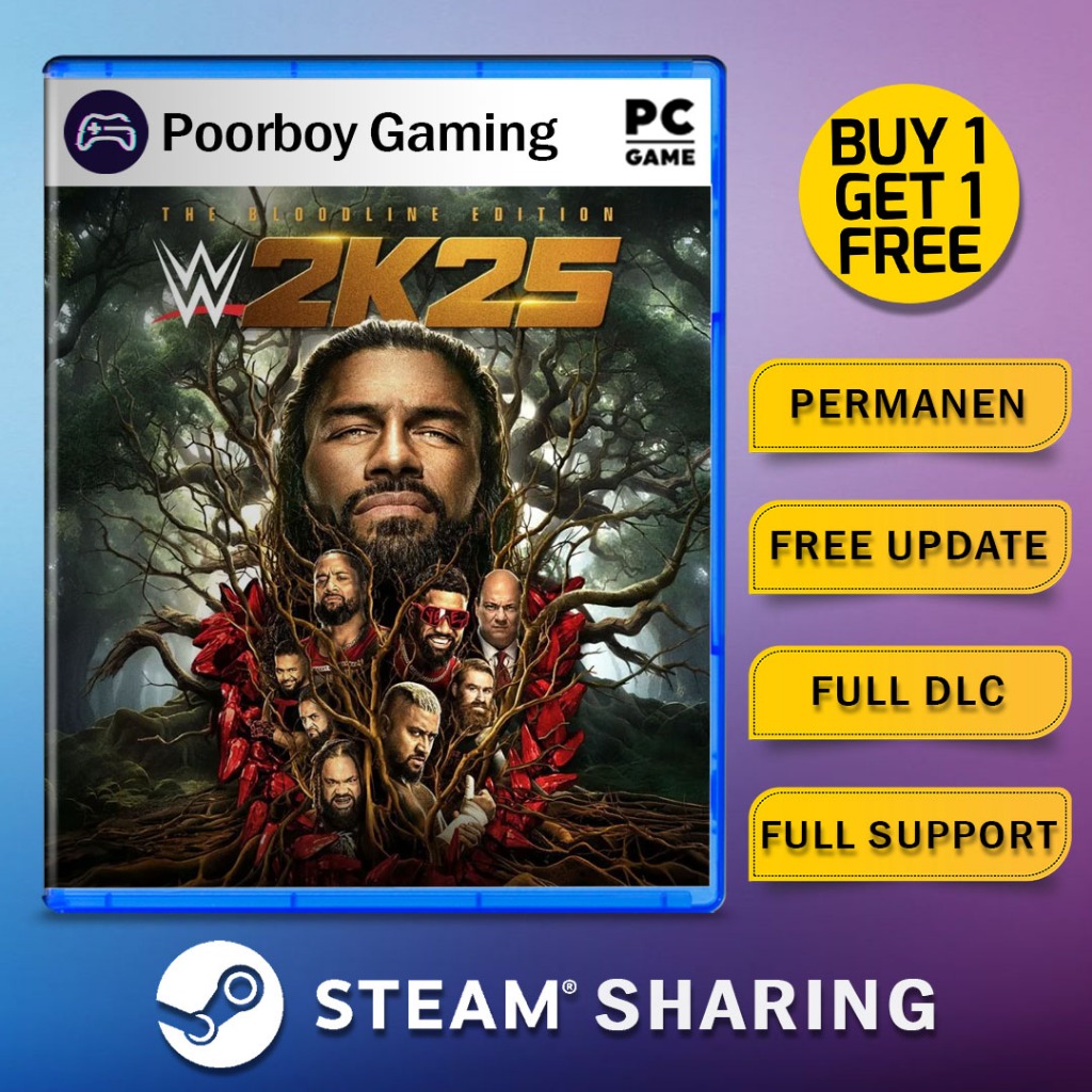 Jual WWE 2K25 THE BLOODLINE EDITION PC ORIGINAL | Shopee Indonesia