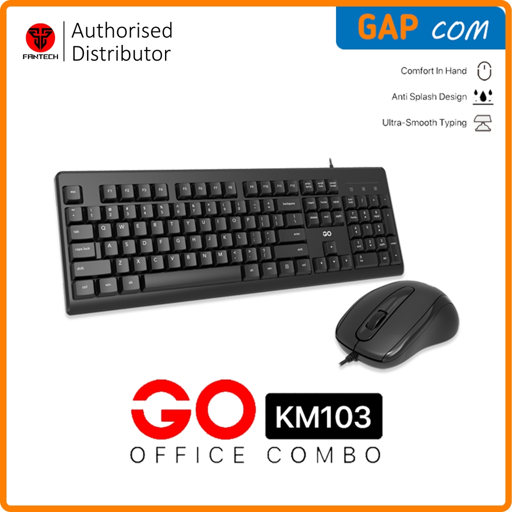 Jual Keyboard Mouse Combo Fantech KM103 Go Office Keyboard Mouse Bundle ...