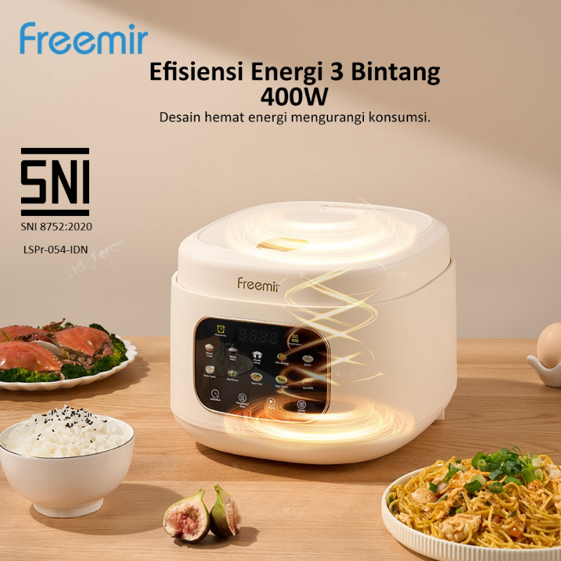 Jual [OFFICIAL] freemir Digital Rice Cooker Digital Aesthetic Low Carbo ...